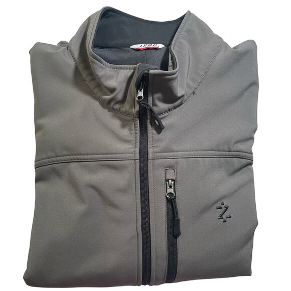 IZOD Performx Men's Jacket XXLGray Stretch Full Zip Golf Activewear - Picture 14 of 14